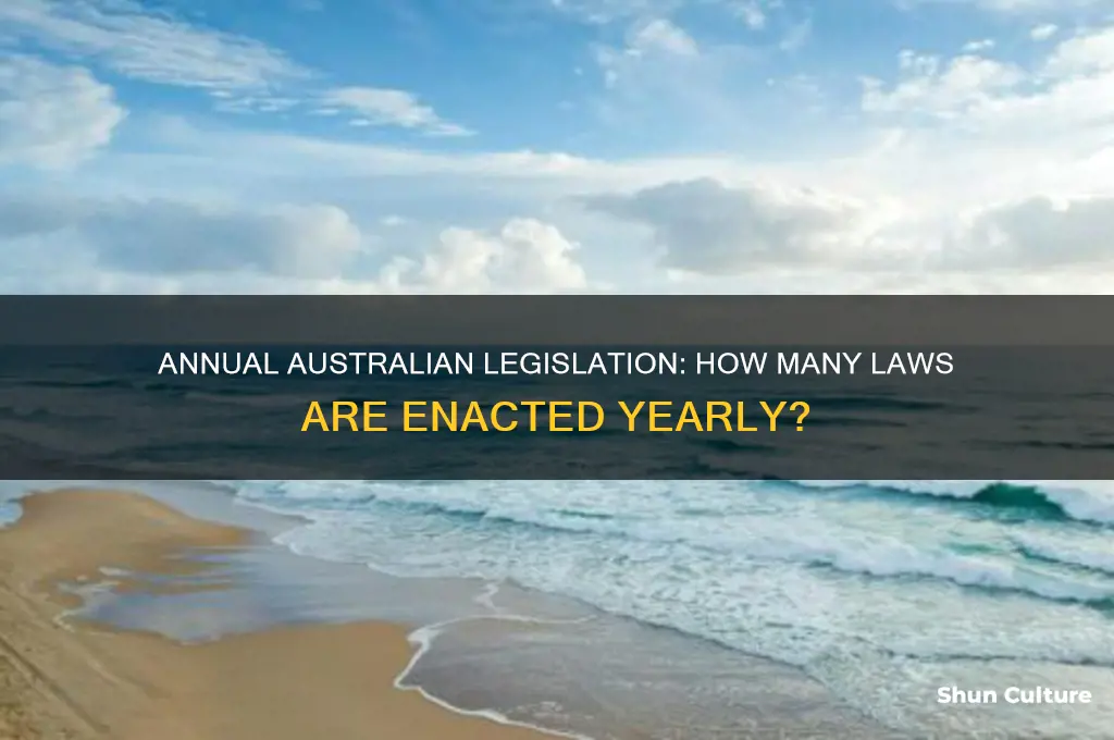 how many laws are made each year in australia