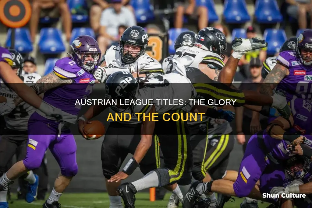 how many league titles does each austrian team have