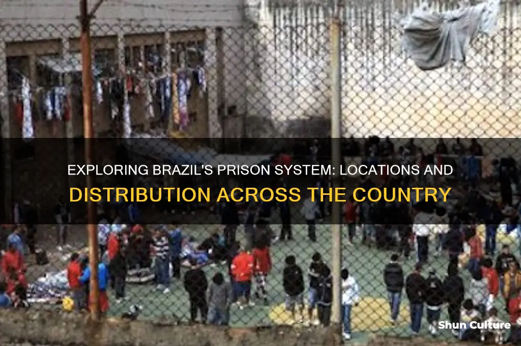 how many locations of prisons are in brazil