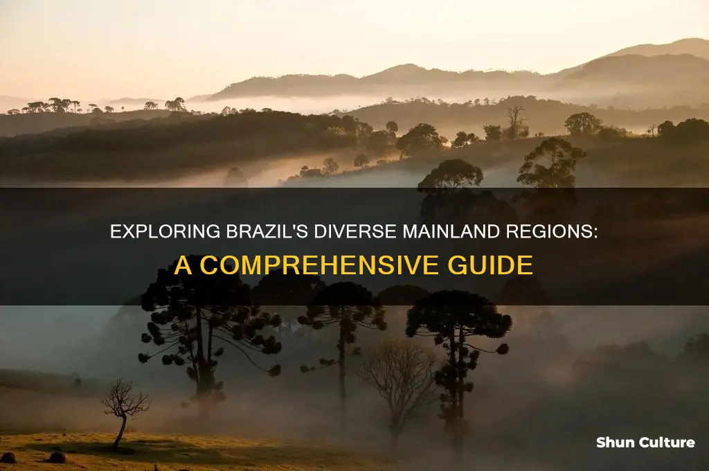 how many main land regions does brazil have