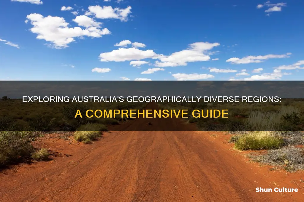 how many major geographical regions are found in australia