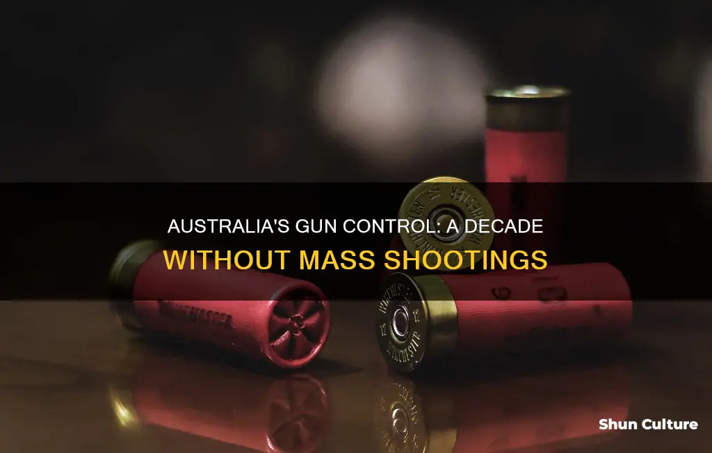 how many mass shooting has australia had since banning gubs