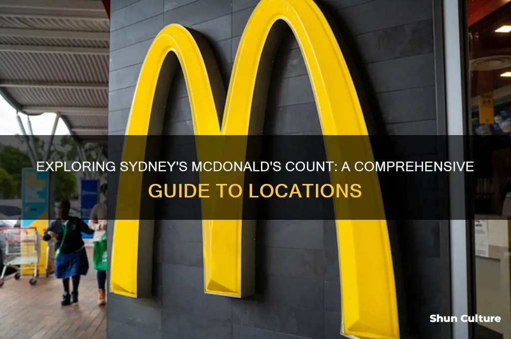 how many mcdonalds are there in sydney australia