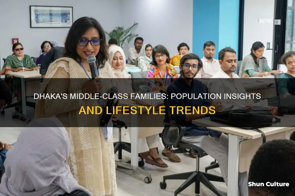 how many middle class family lives in dhaka bangladesh