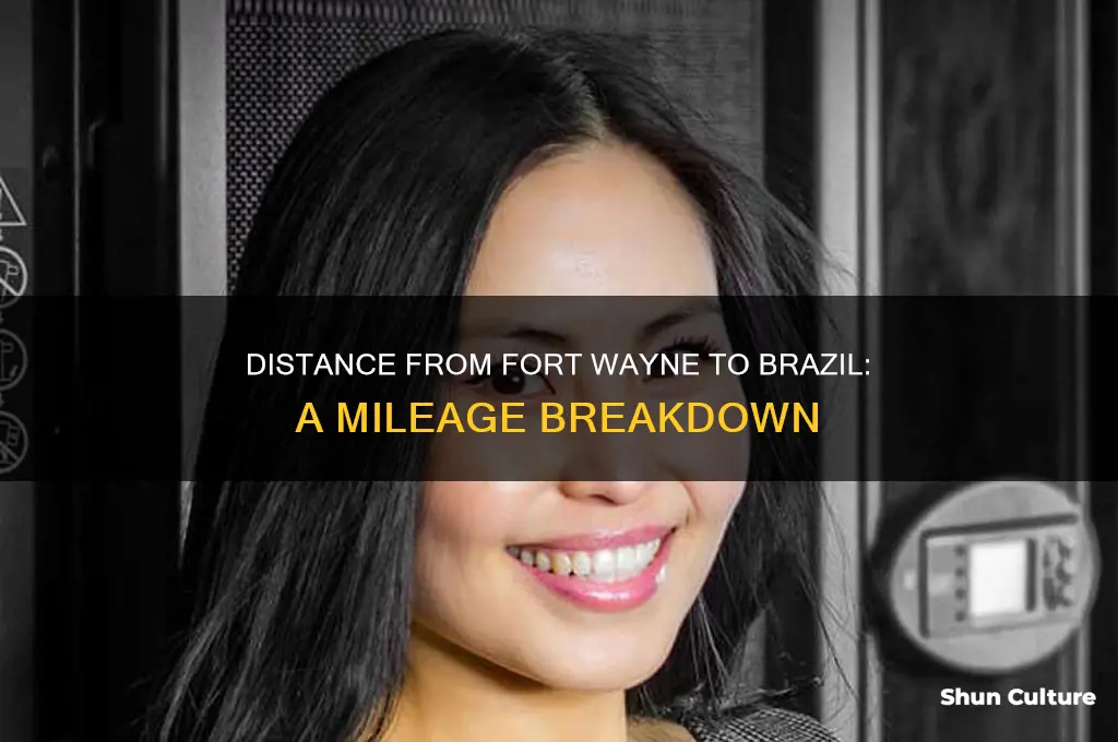 how many mile from ft wayne to brazil in