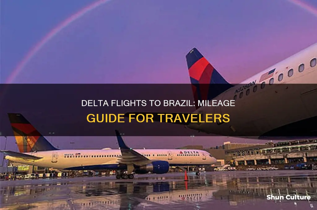 how many miled to fly delta to brazil