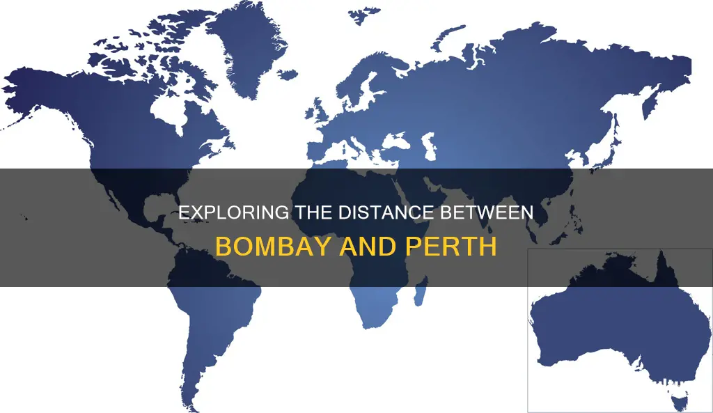 how many miles are between bombay india and perth australia
