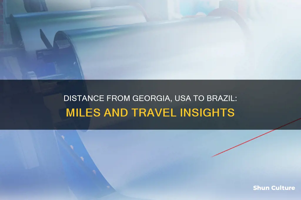 how many miles are bwtween georgia usa and brazil