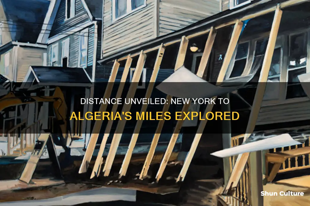 how many miles are from new york to algeria