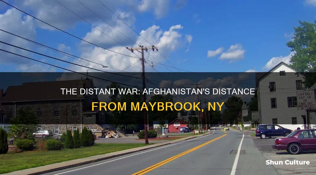 how many miles away is afghanistan from maybrook ny