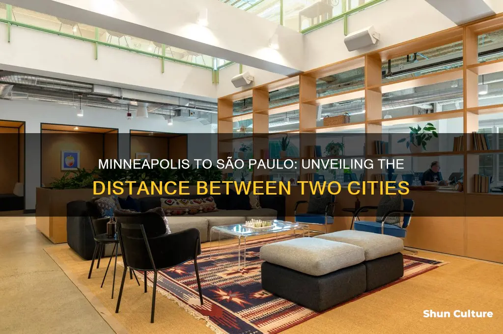 how many miles between minneapolis and sao paulo brazil