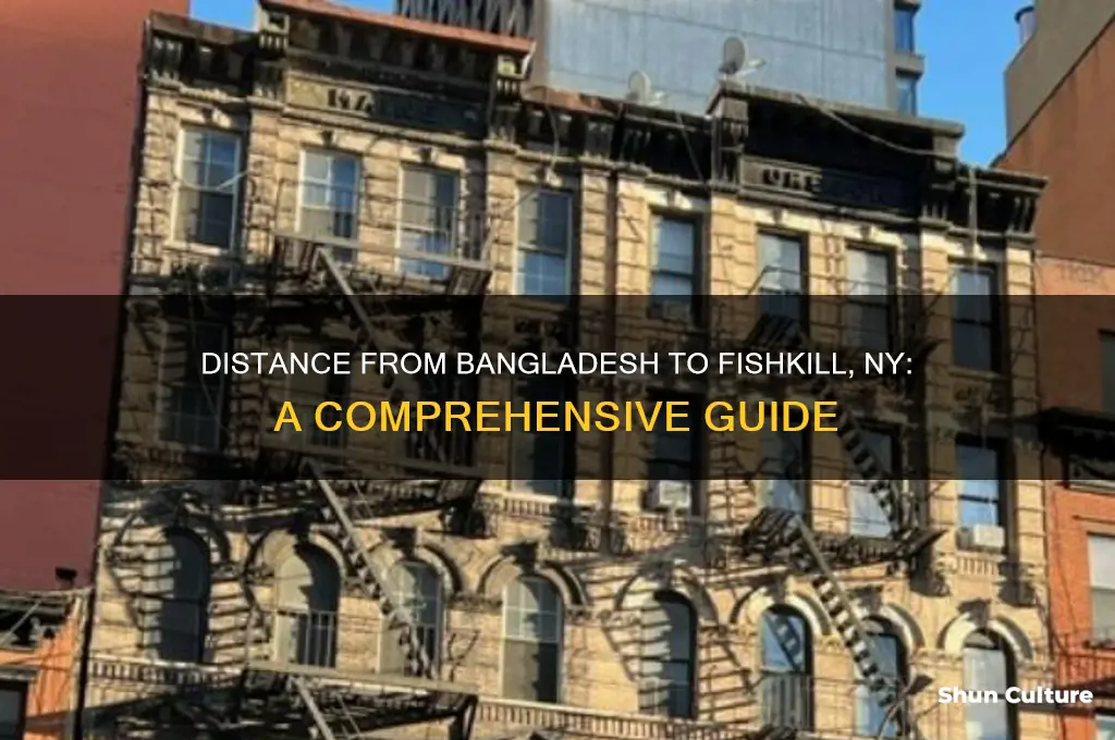 how many miles from bangladesh to fishkill ny
