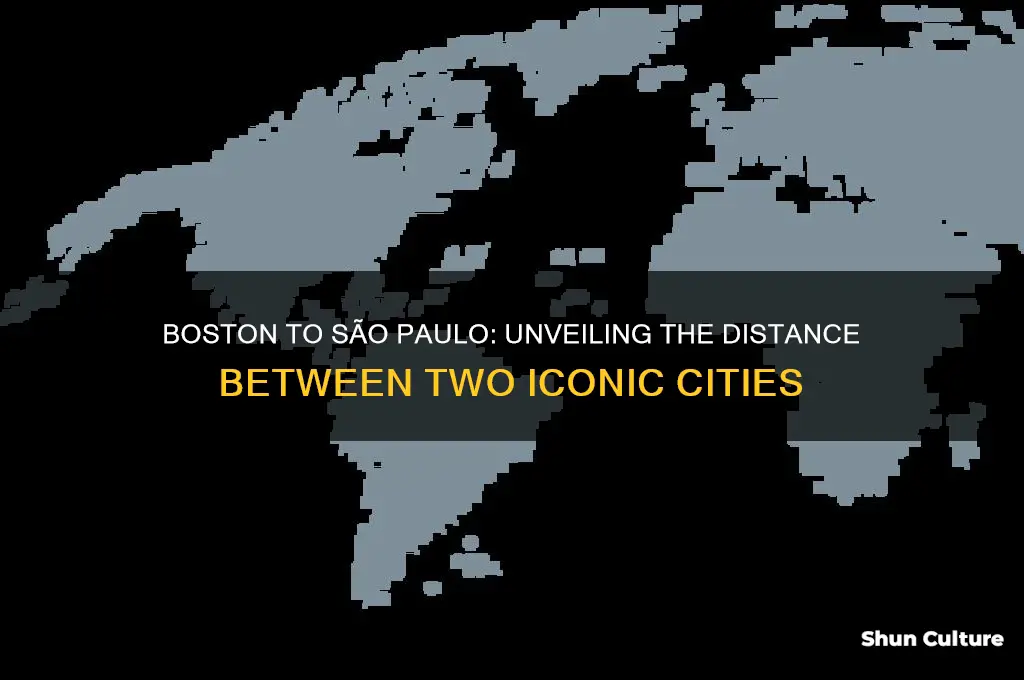how many miles from boston to sao paulo brazil