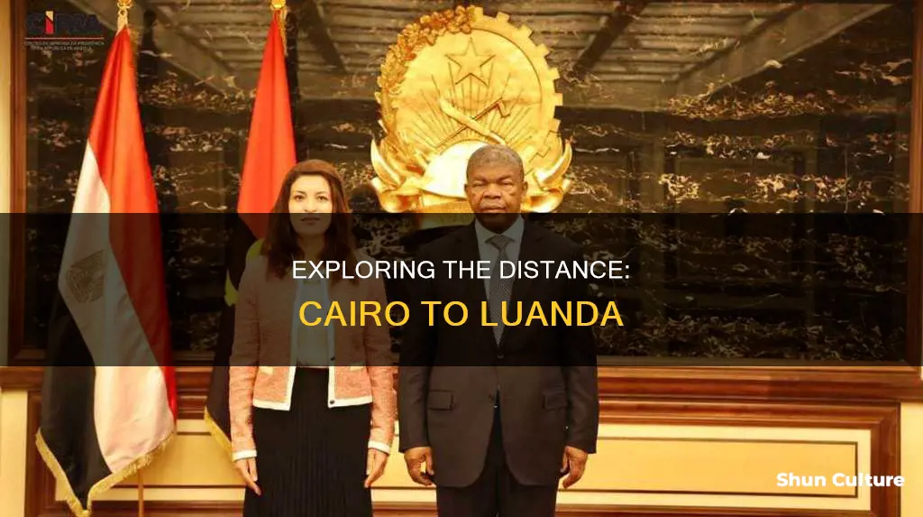 how many miles from cairo egypt to luanda angola