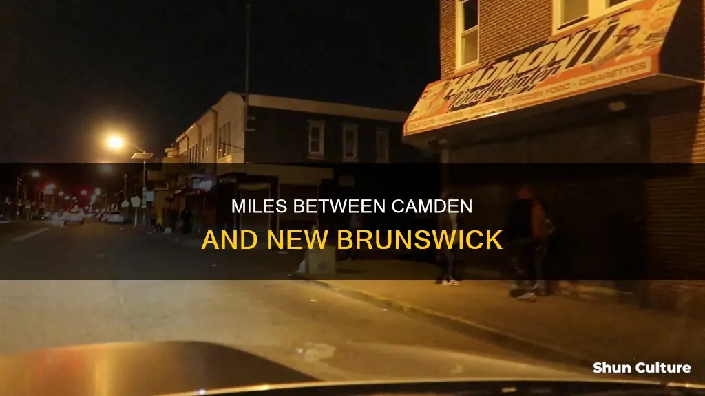 how many miles from camden nj to new brunswick nj