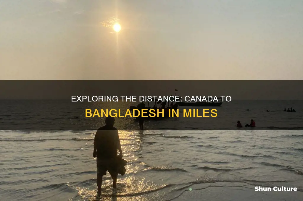 how many miles from canada to bangladesh