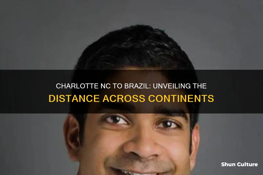 how many miles from charlotte nc brazil