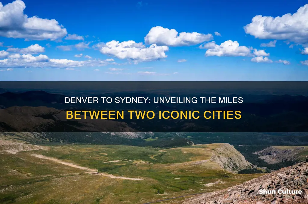 how many miles from denver co to sydney australia