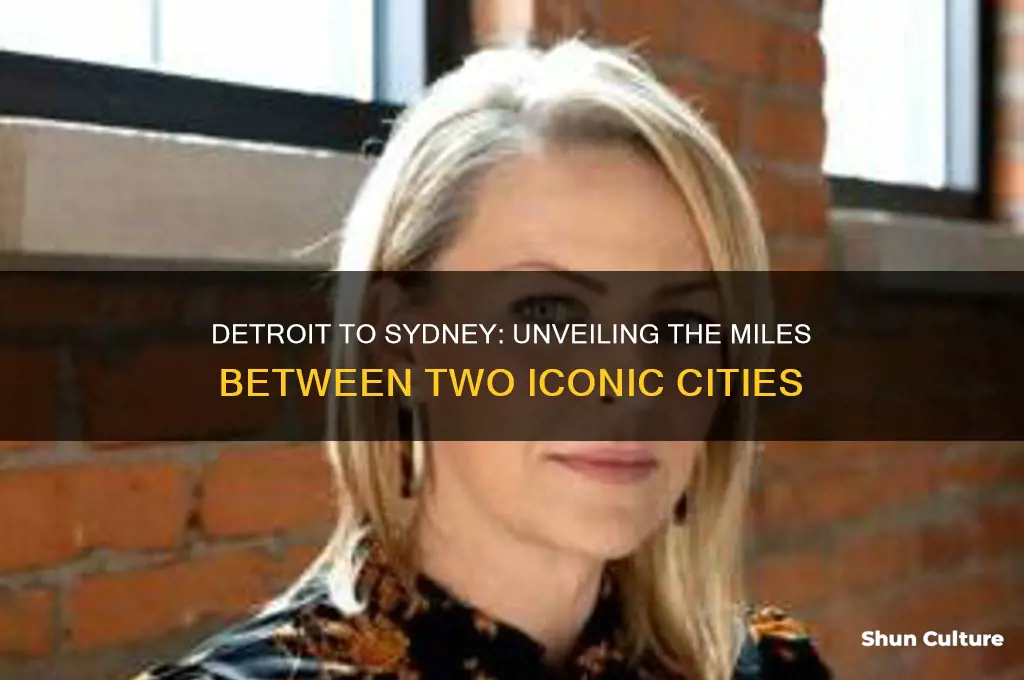 how many miles from detroit to sydney australia