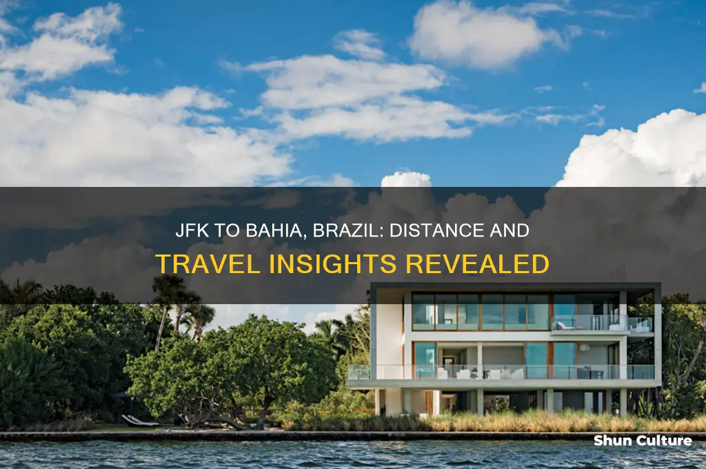 how many miles from jfk airport to bahia brazil