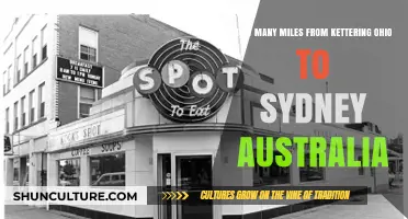 Kettering, Ohio to Sydney, Australia: Calculating the Miles Between