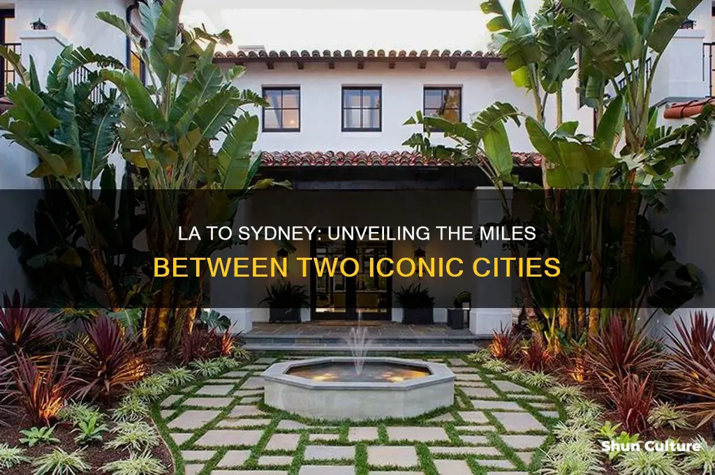 how many miles from la to sydney australia