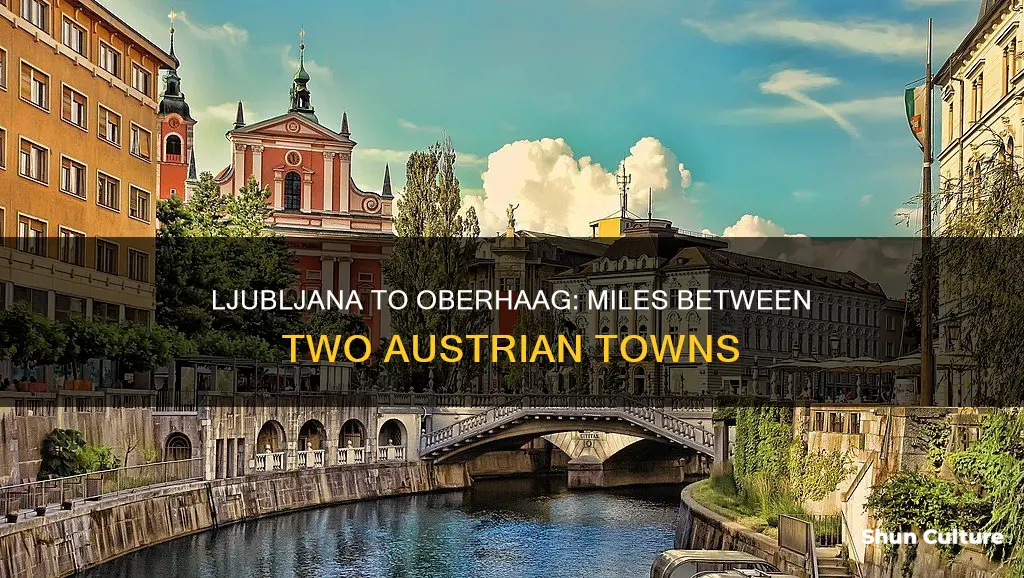 how many miles from ljubljana slovenia to obeerhaag leibnitz austria