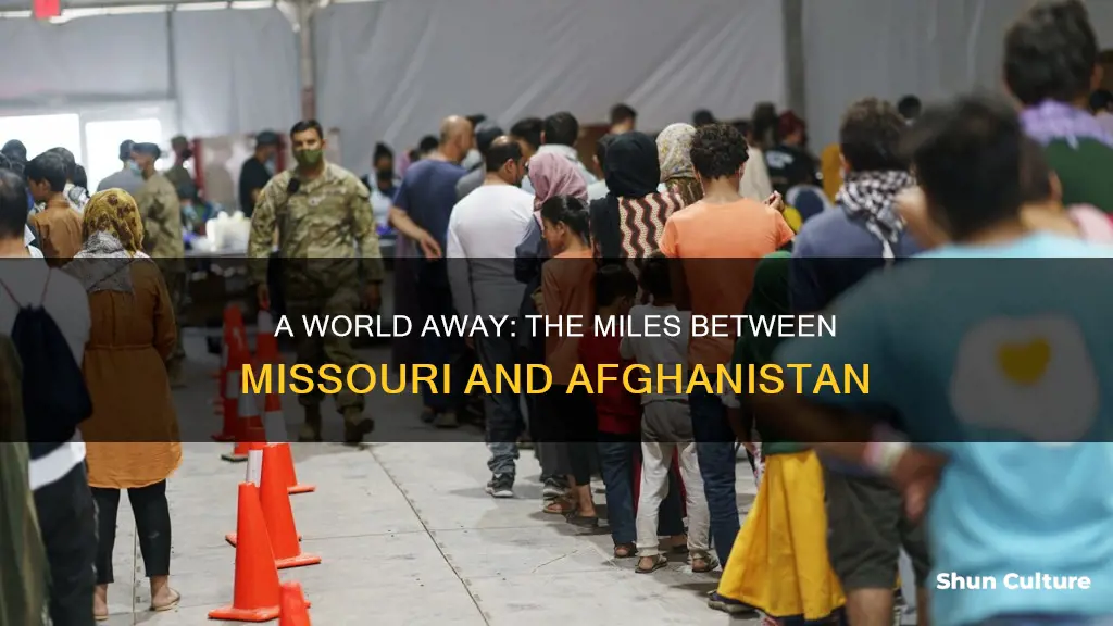 how many miles from missouri to afghanistan