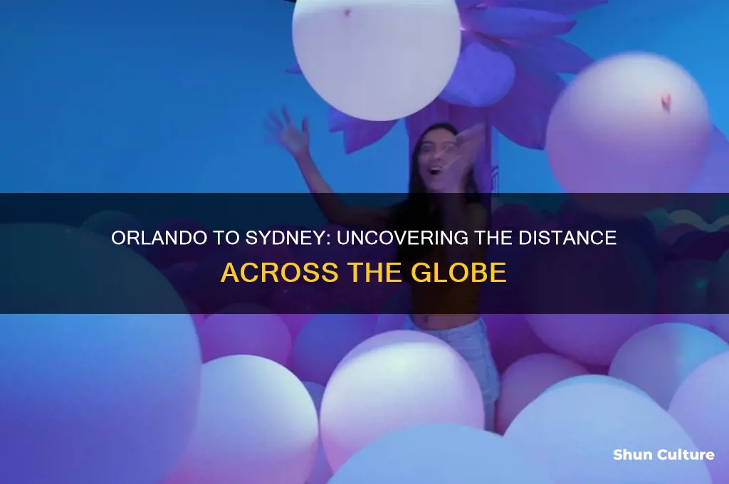 how many miles from orlando to sydney australia