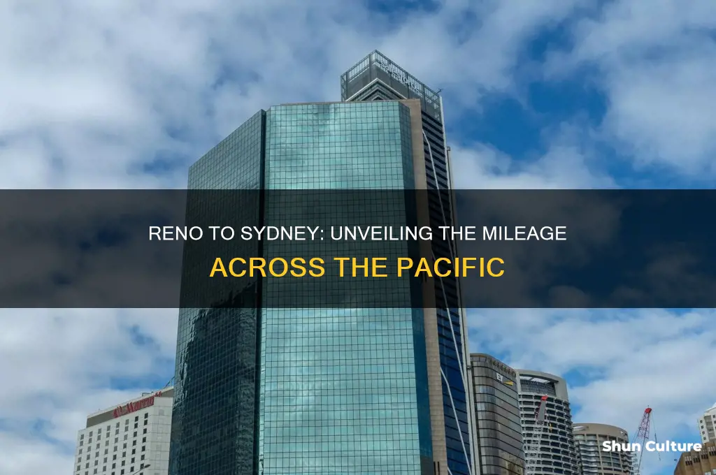how many miles from reno to sydney australia