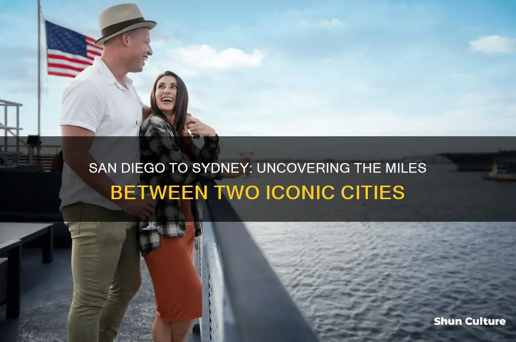 how many miles from san diego to sydney australia