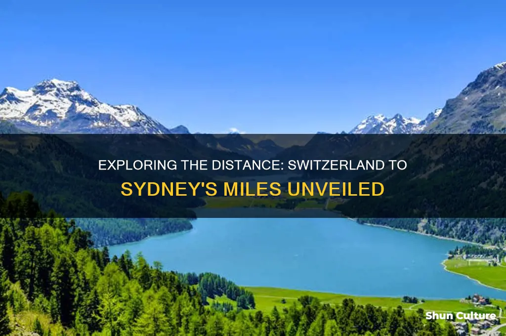 how many miles from switerland to sydney australis