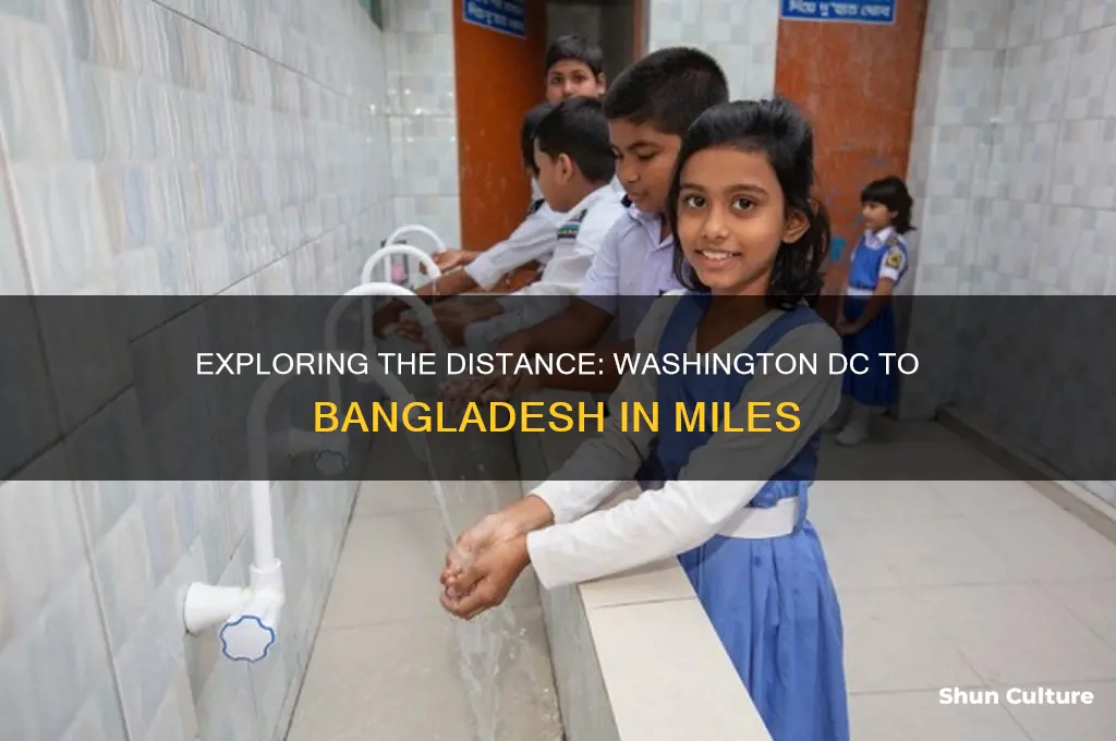 how many miles from washington dc to bangladesh
