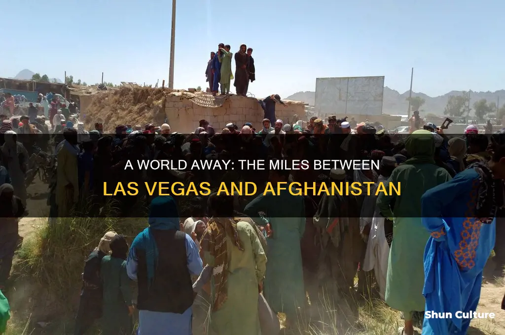 how many miles has from las vegas to afghanistan