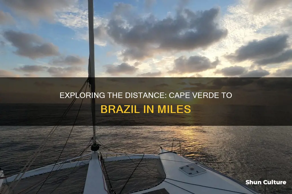 how many miles is cape verde to brazil