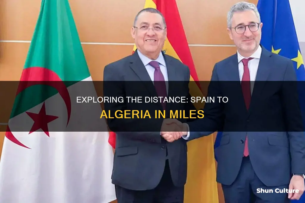 how many miles is it from spain to algeria