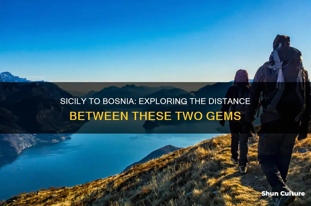 how many miles is sicily to bosnia