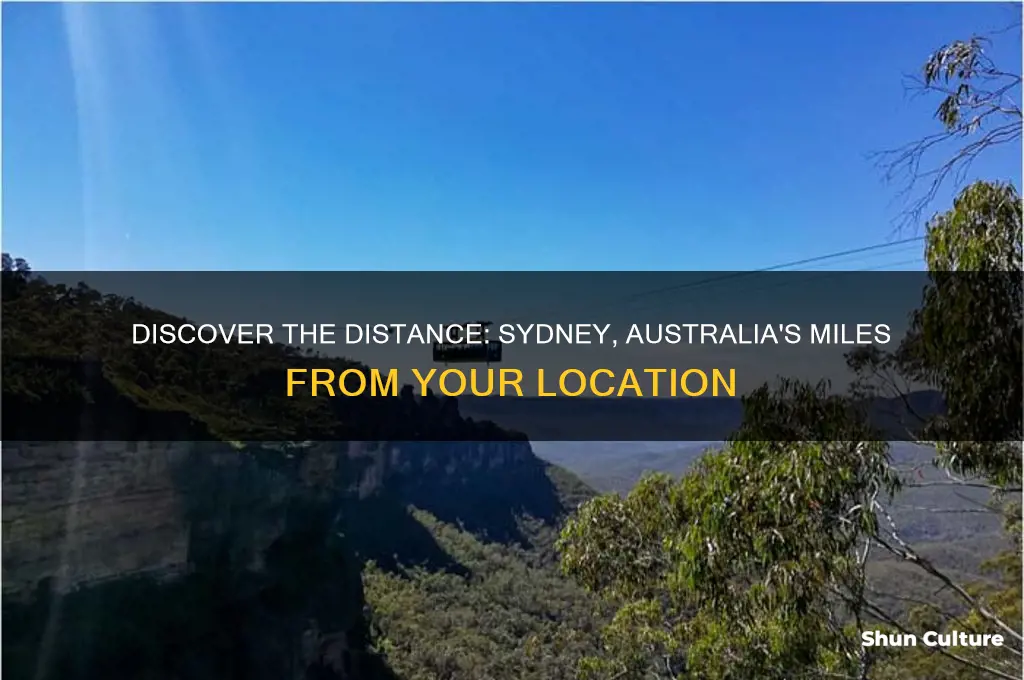 how many miles is sydney australia from me