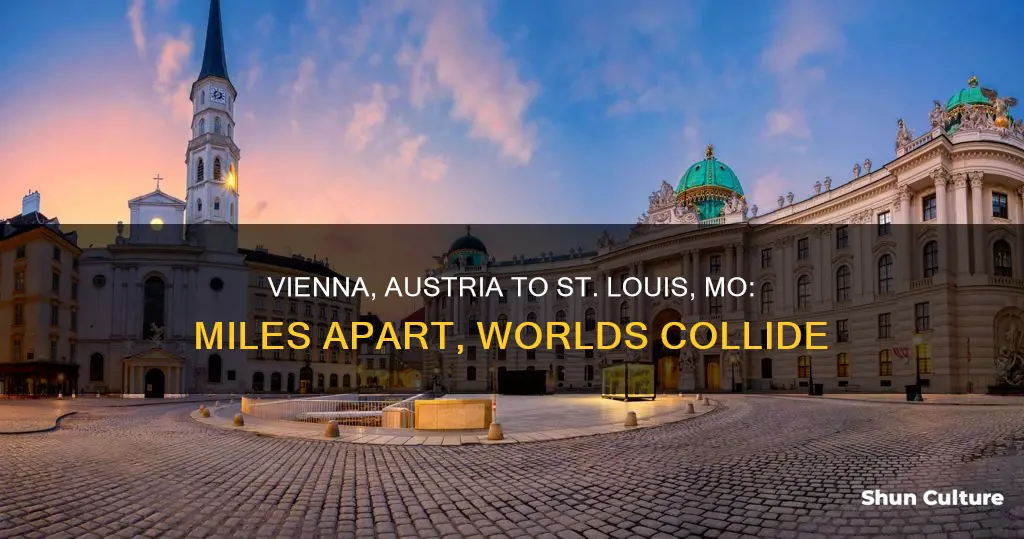 how many miles is vienna austria from st louis mo