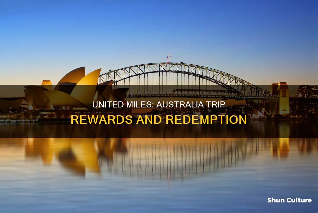 how many miles on united to fly to australia