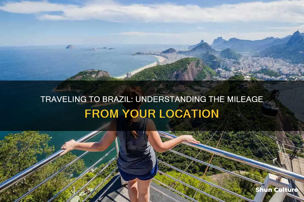 how many miles to tavrel to brazil