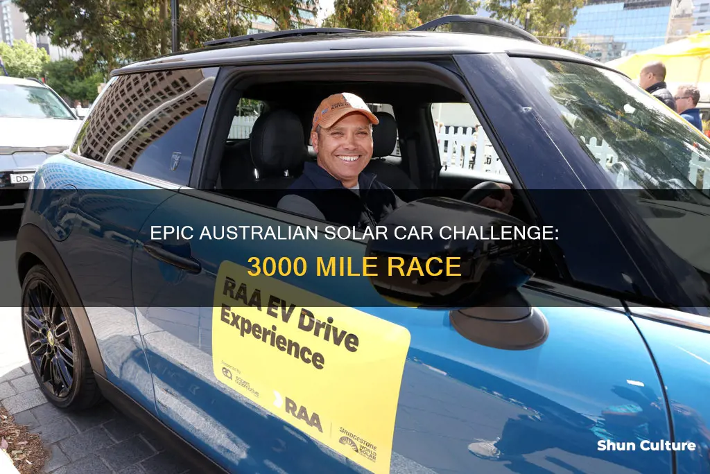how many miles was the australian world solar car challenge