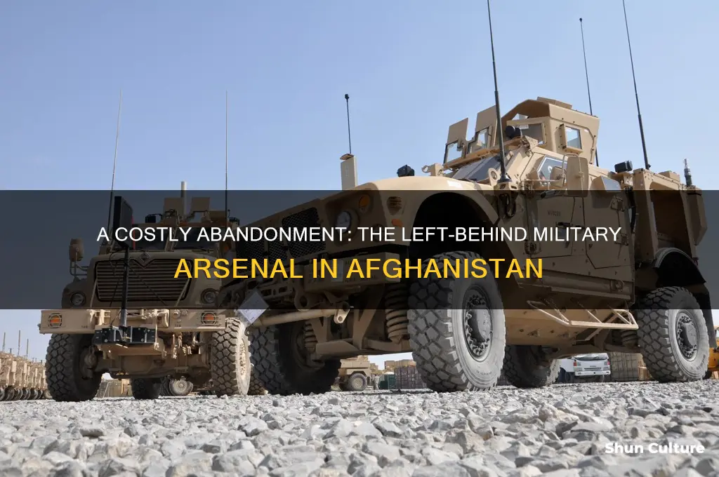 how many military vehicles left in afghanistan