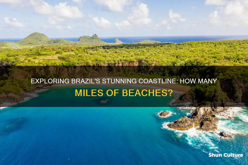how many mils of beach does brazil have