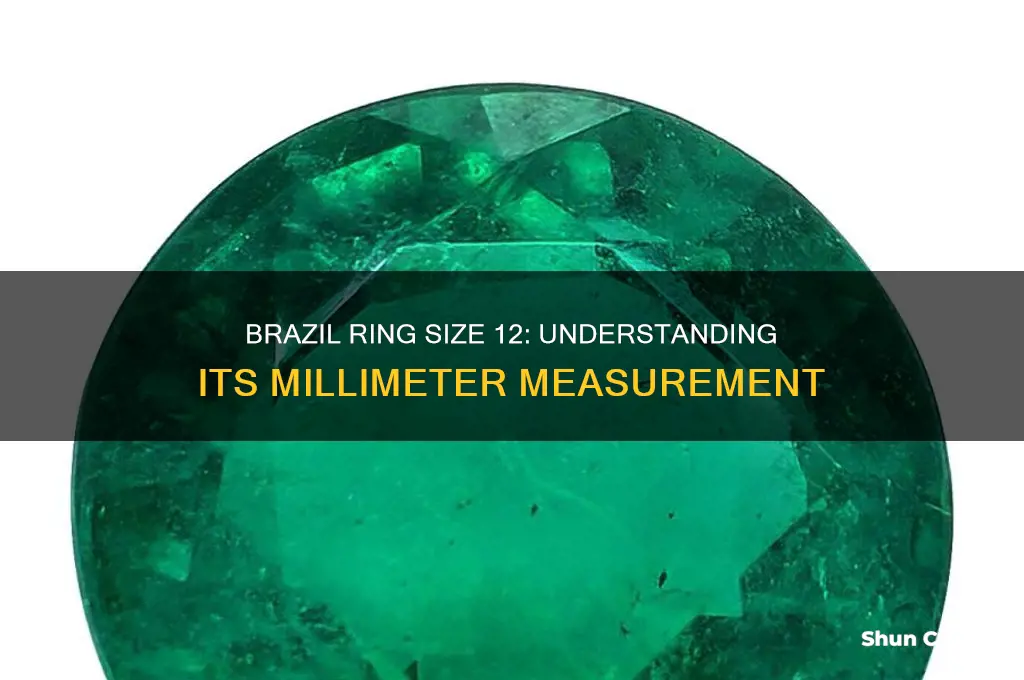 how many mm is brazil ring size 12