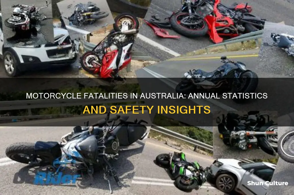 how many motorcycle deaths per year australia