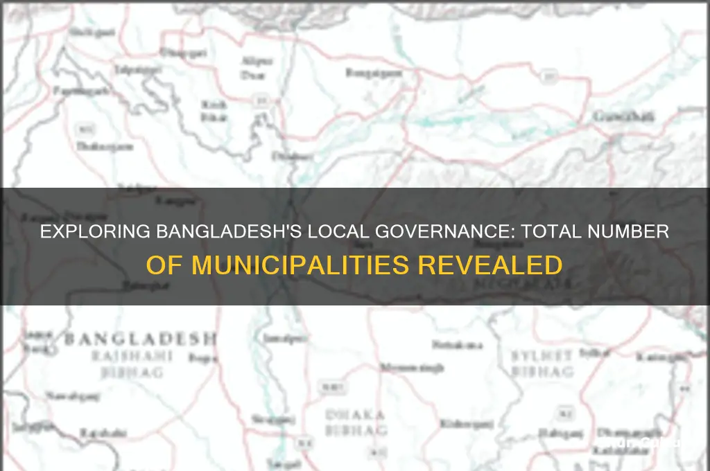 how many municipalities in bangladesh