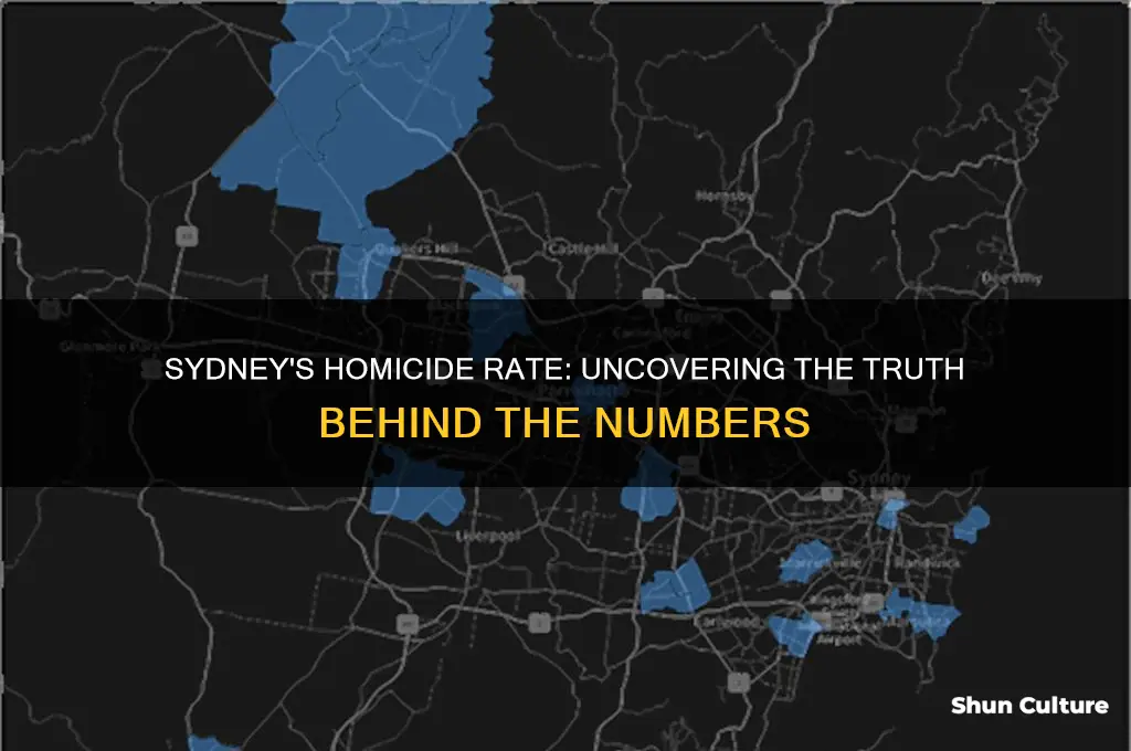 how many murders sydney australia