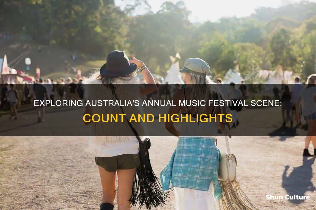 how many music festivals in australia each year