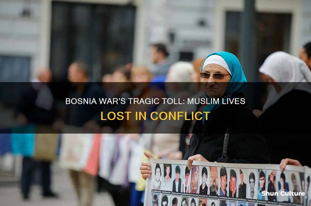 how many muslim killed in bosnia war